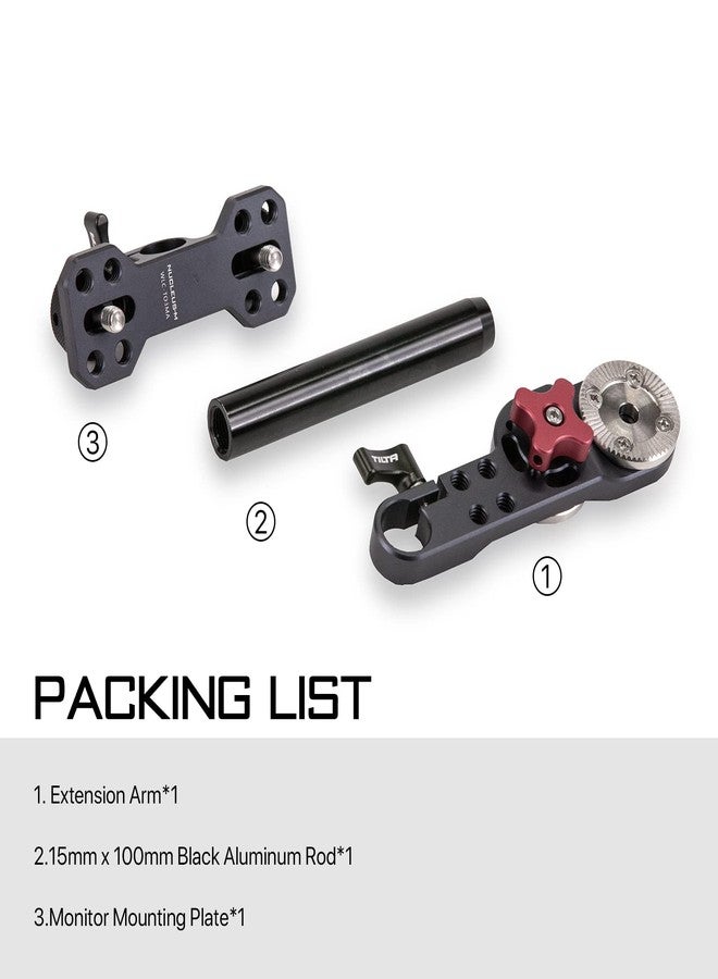 Tilta Nucleus-M FIZ Hand Unit Monitor Bracket | Compatible with Any External Monitor with 1/4"-20 Threads - Image 5